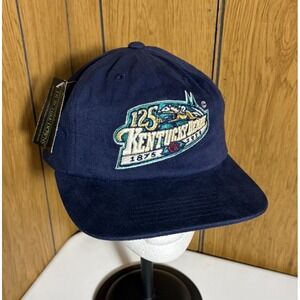NWT Vintage 1999 125th Kentucky Derby Embroidered‎ Hat Cap Navy Blue Adjustable
